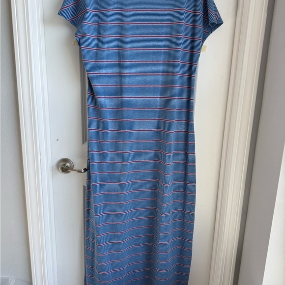 LuLaRoe Blue and Pink Maxi Dress - Picture 8 of 9